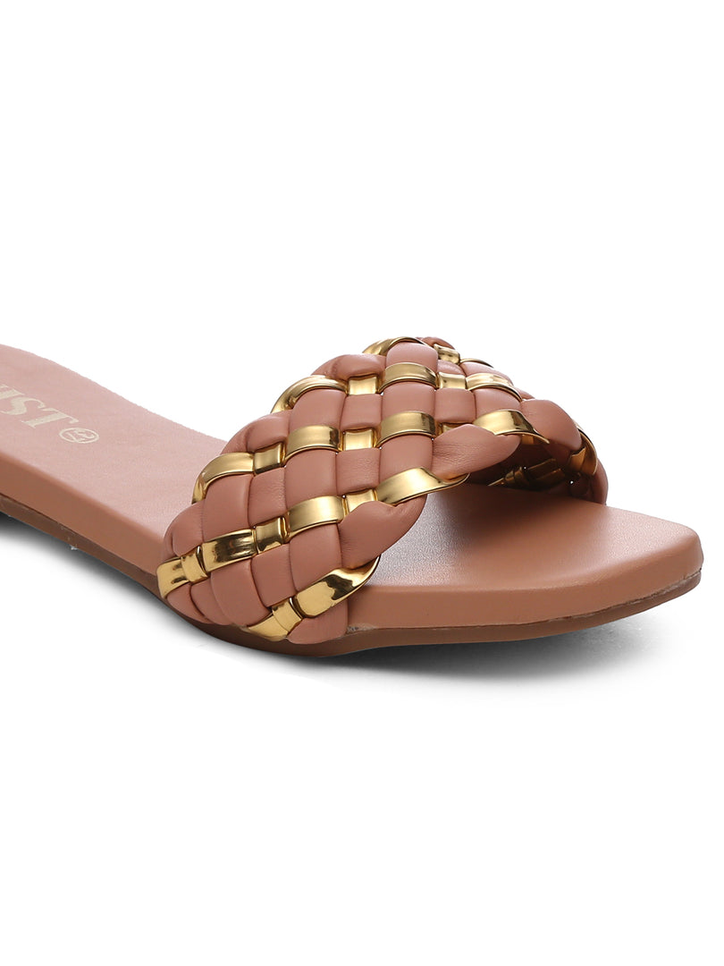 GNIST Rose Gold Braided Flat