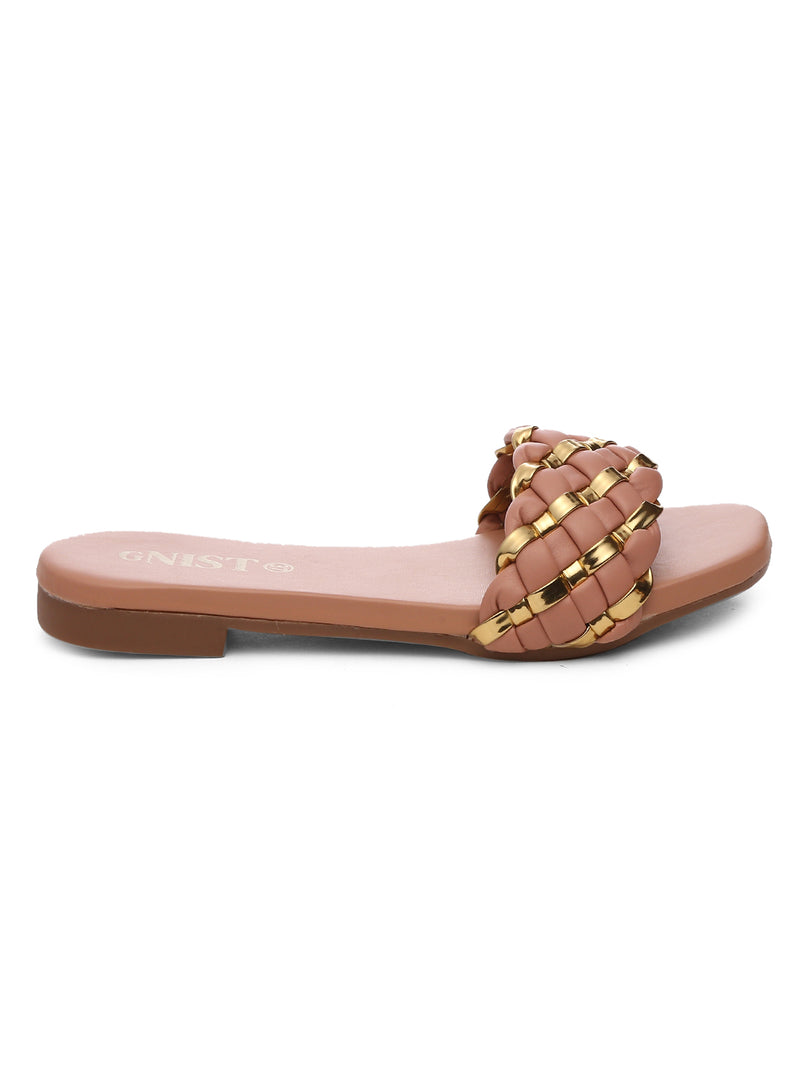 GNIST Rose Gold Braided Flat