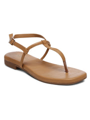GNIST Beige Office Flat Sandal