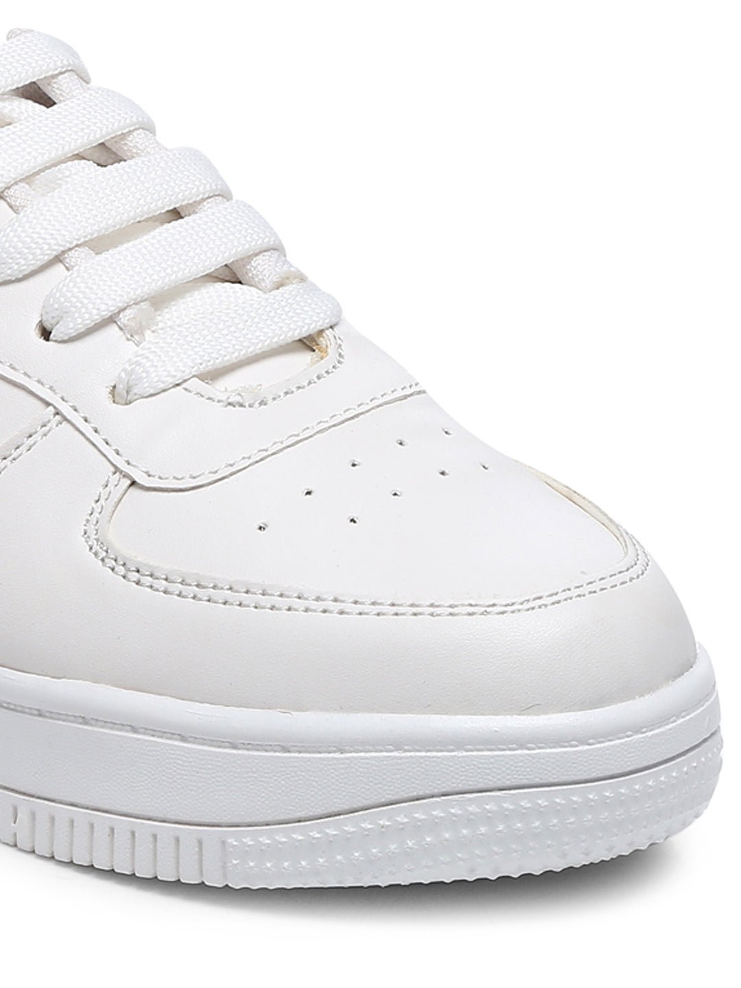 GNIST White Silver Toned Sneakers