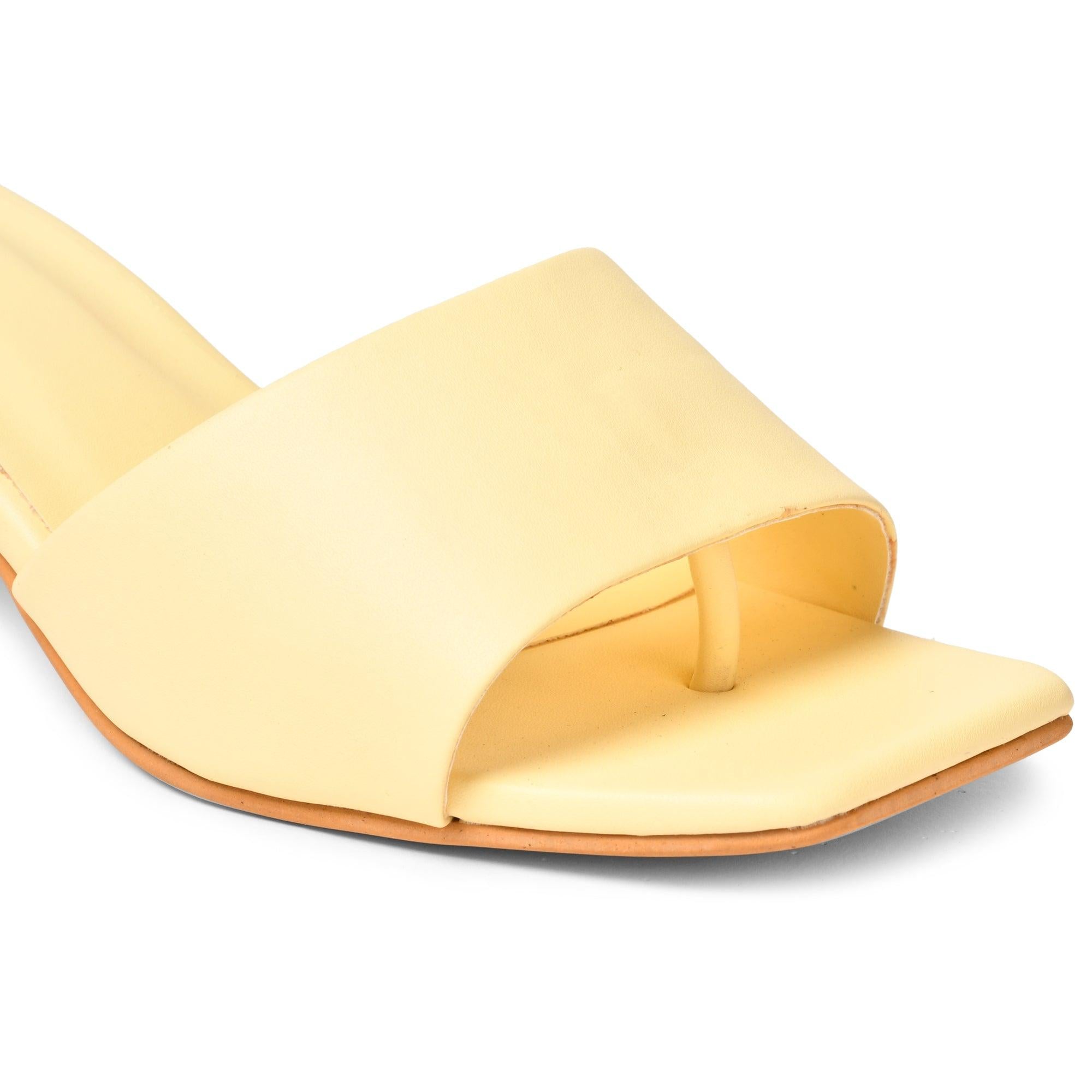 GNIST Chunky Yellow Heels - Gnist Fashion